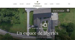 Desktop Screenshot of fermedoudoumont.be