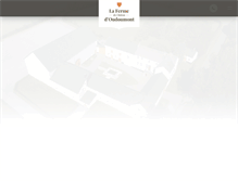 Tablet Screenshot of fermedoudoumont.be